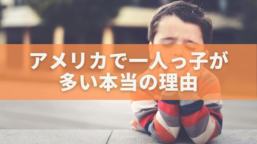 アメリカで一人っ子が多い本当の理由｜データが示す家族観の変化と未来のかたち