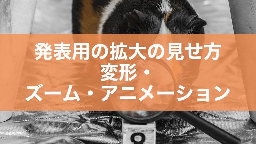 発表用の拡大の見せ方｜変形・ズーム・アニメーション